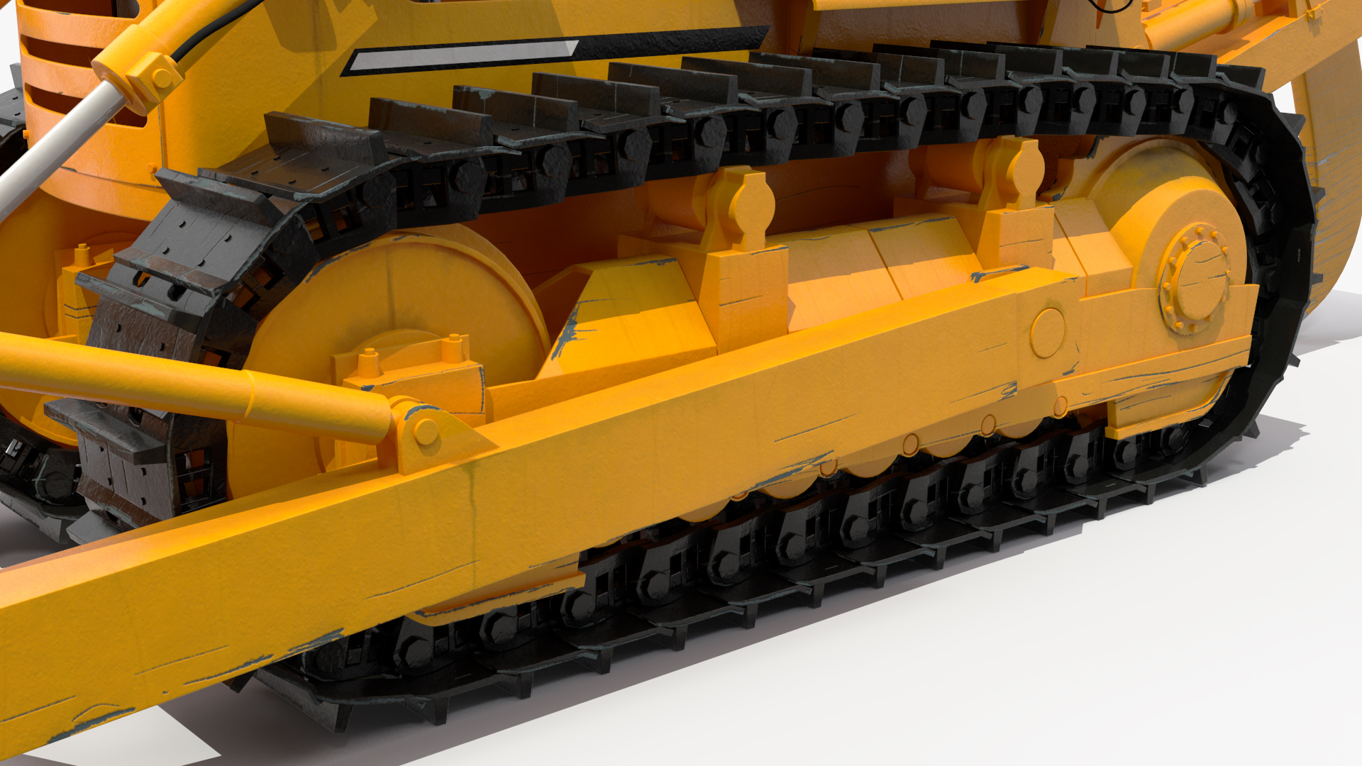 3D Crawler Dozer model