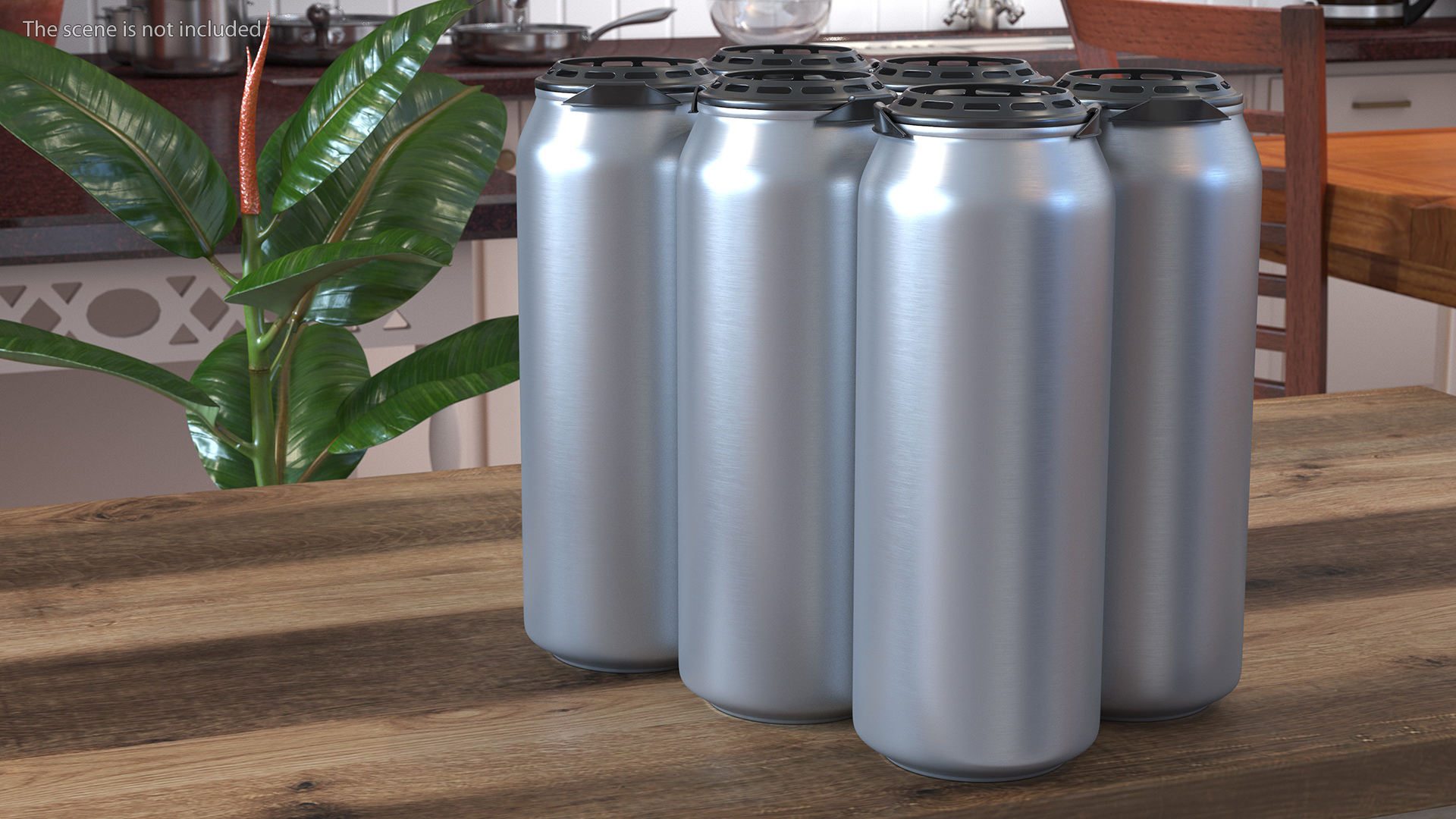 3D 6 Pack Plastic Beer Can Carrier