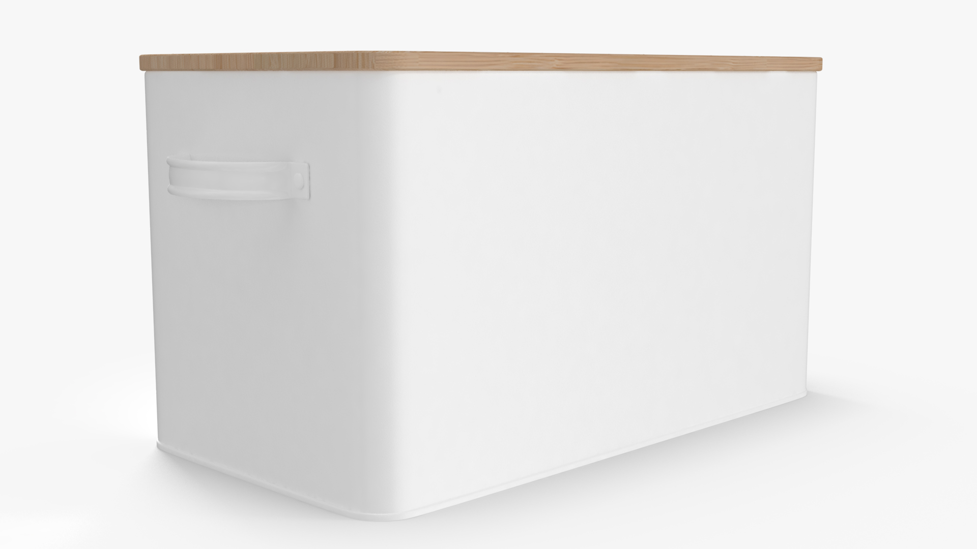 Kitchen Bread Box White Small 3D model