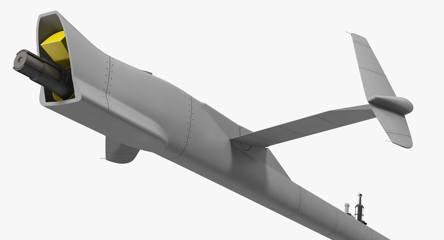 3D model Refueling Boom Extended Rigged