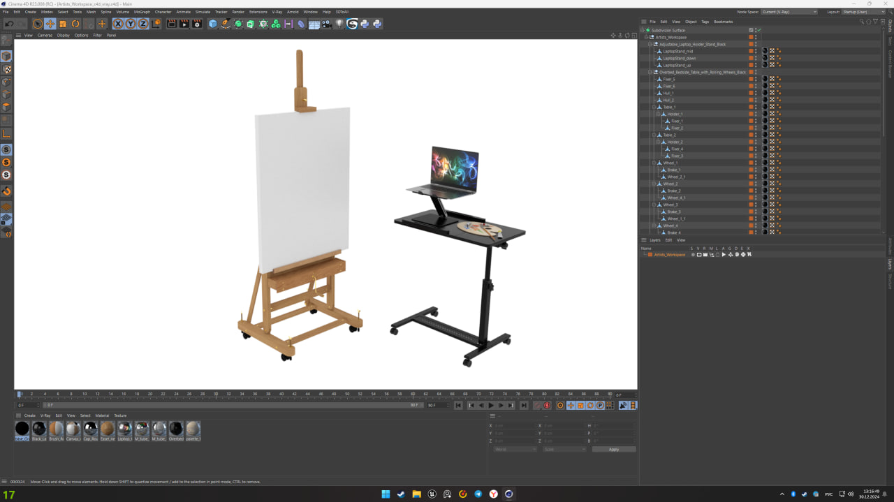 Artists Workspace 3D