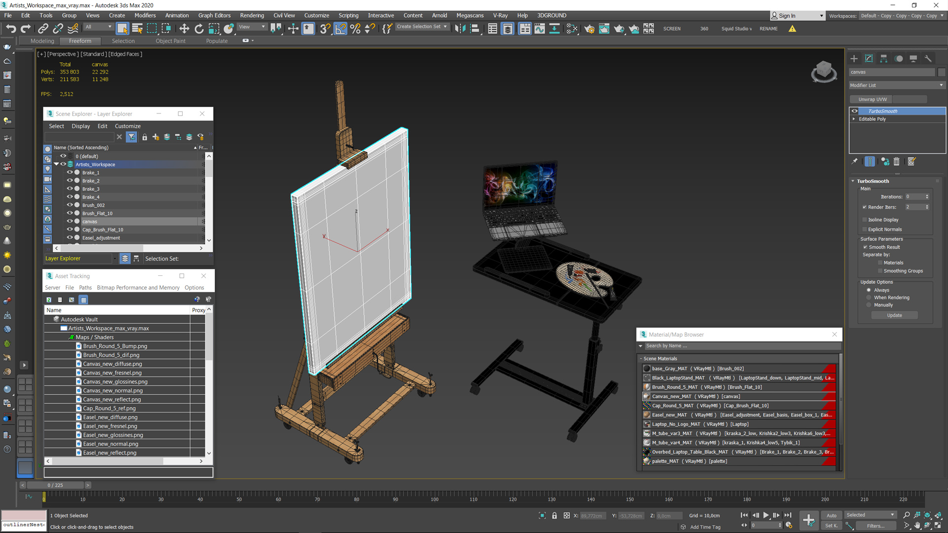 Artists Workspace 3D