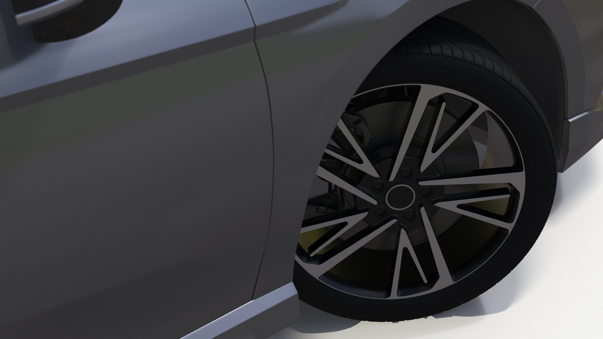 2025 Sedan Gray Rigged 3D