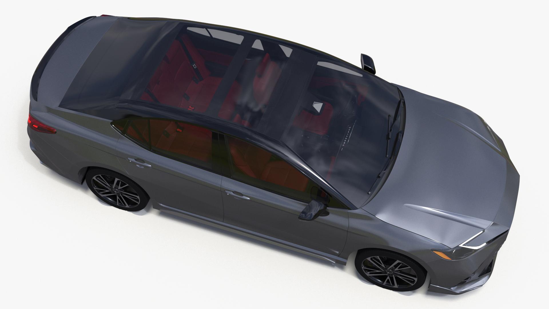 2025 Sedan Gray Rigged 3D