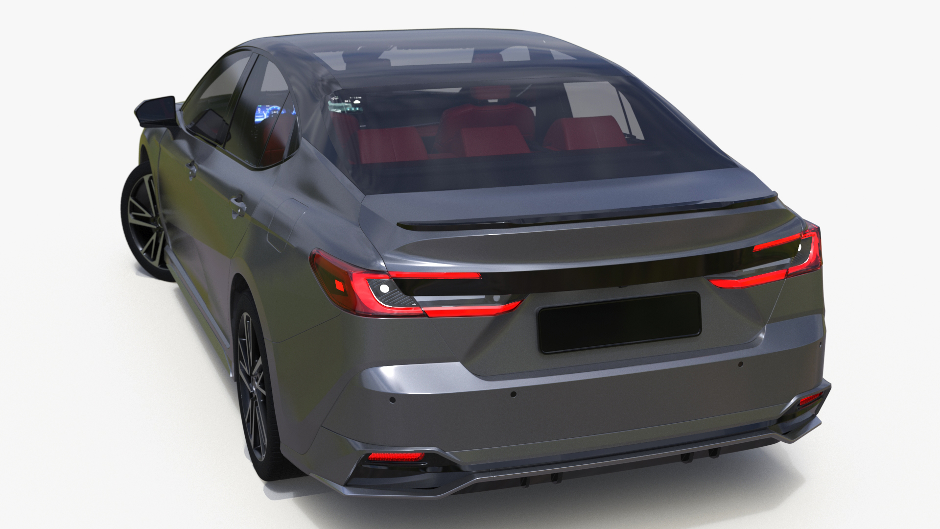 2025 Sedan Gray Rigged 3D