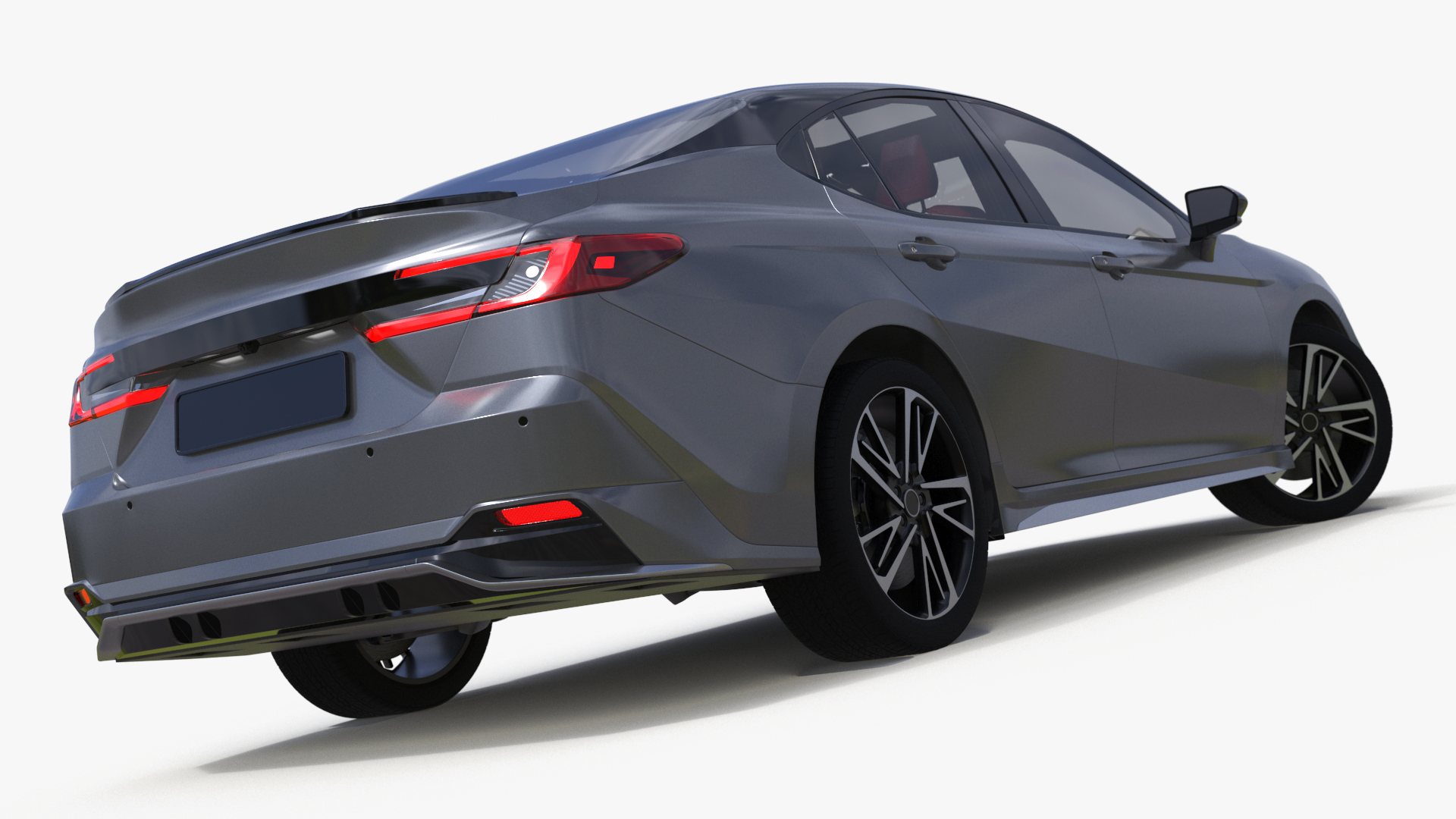 2025 Sedan Gray Rigged 3D