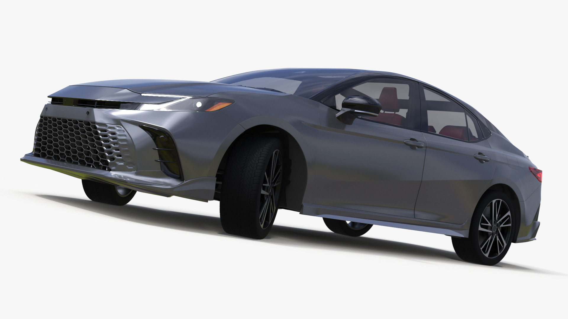 2025 Sedan Gray Rigged 3D