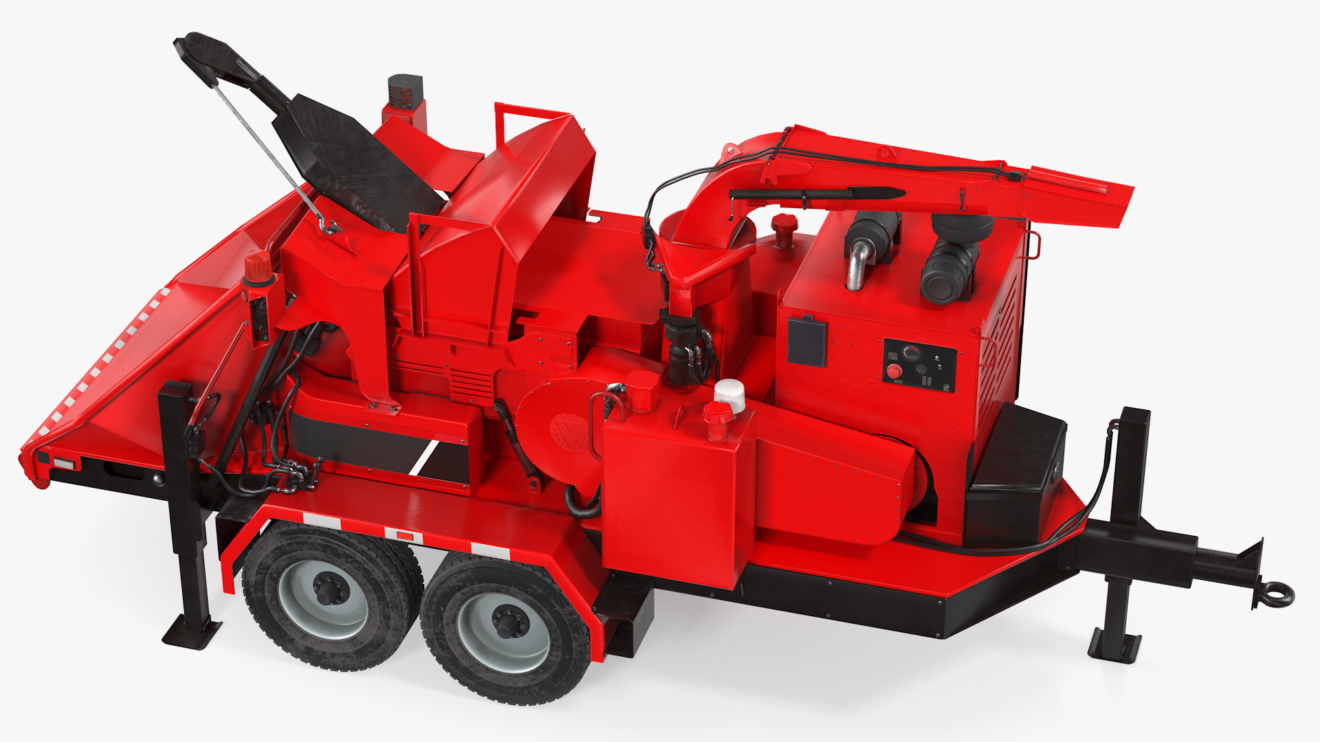 3D model Diesel Brush Chipper