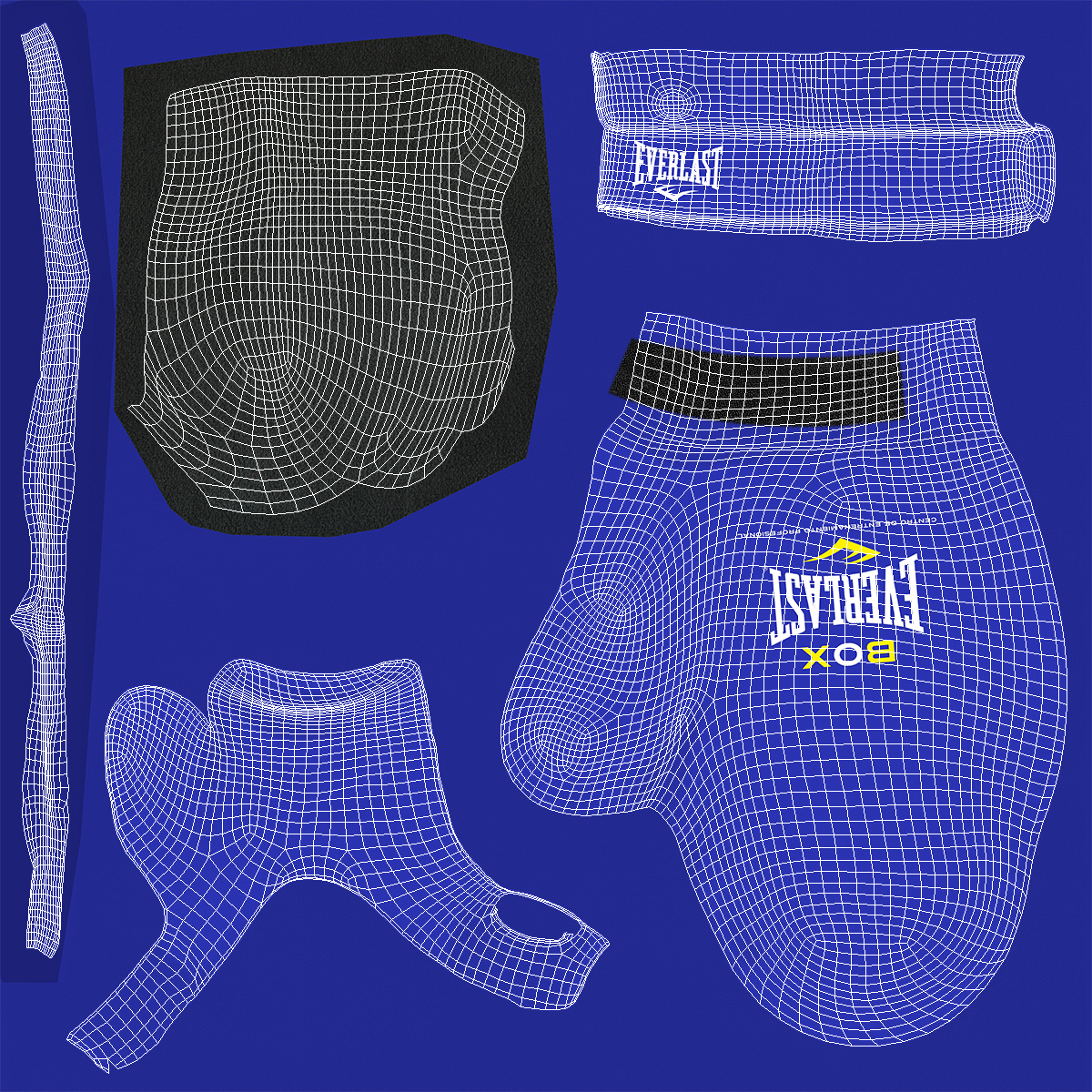 Everlast Boxing Gloves 3D