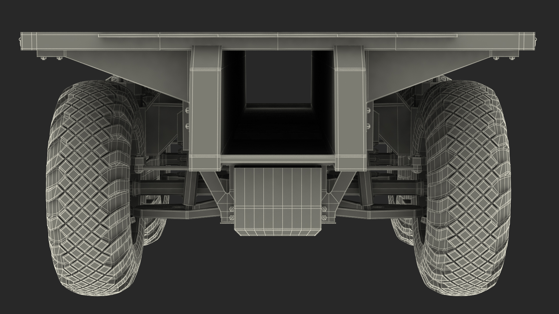 3D model 4 Axle Platform Camo