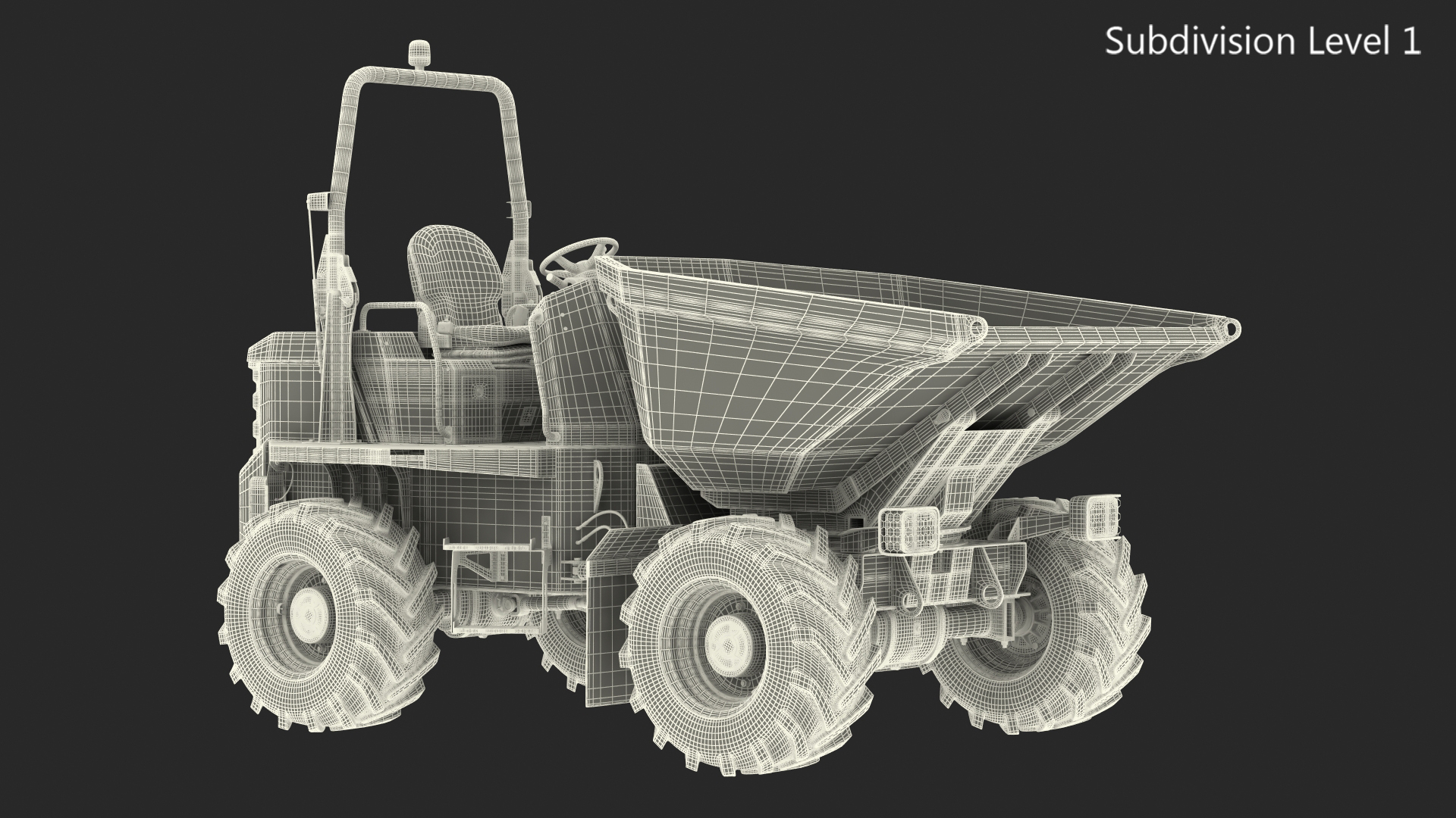 3D JCB 6T-1 Site Dumper Dirty