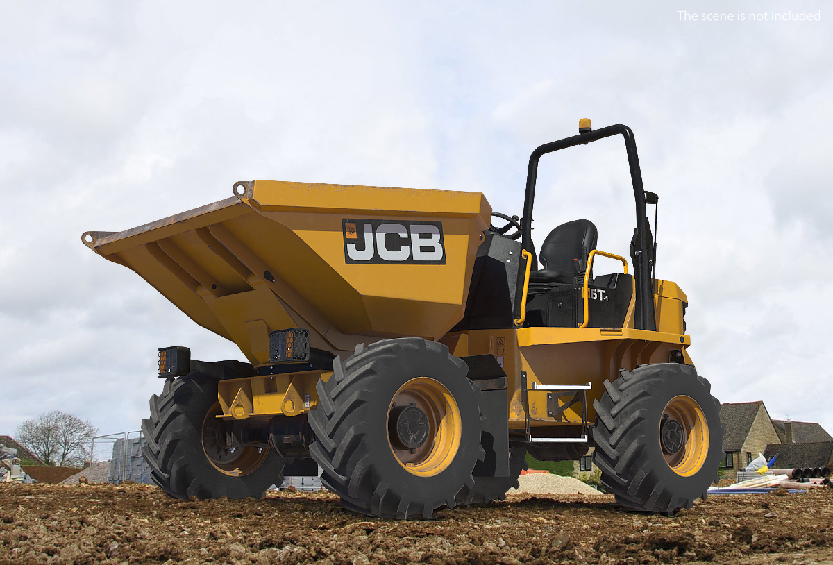 3D JCB 6T-1 Site Dumper Dirty