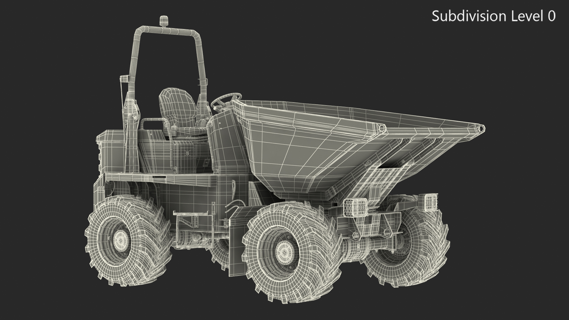 3D JCB 6T-1 Site Dumper Dirty