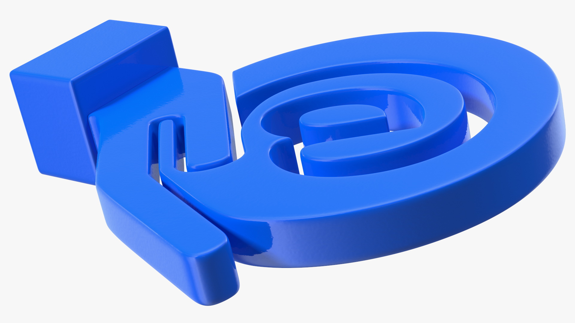 3D Email in Hand Icon model