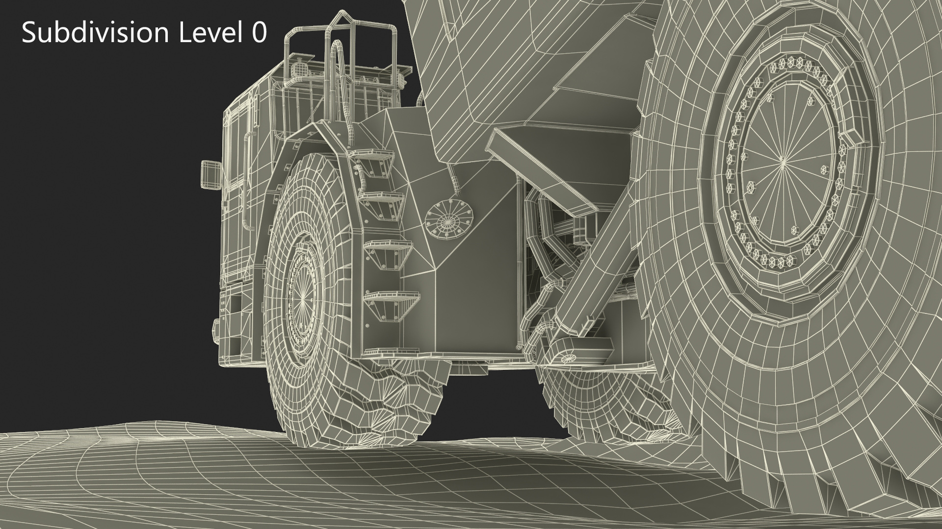 Underground Truck in Cave Tunnel 3D