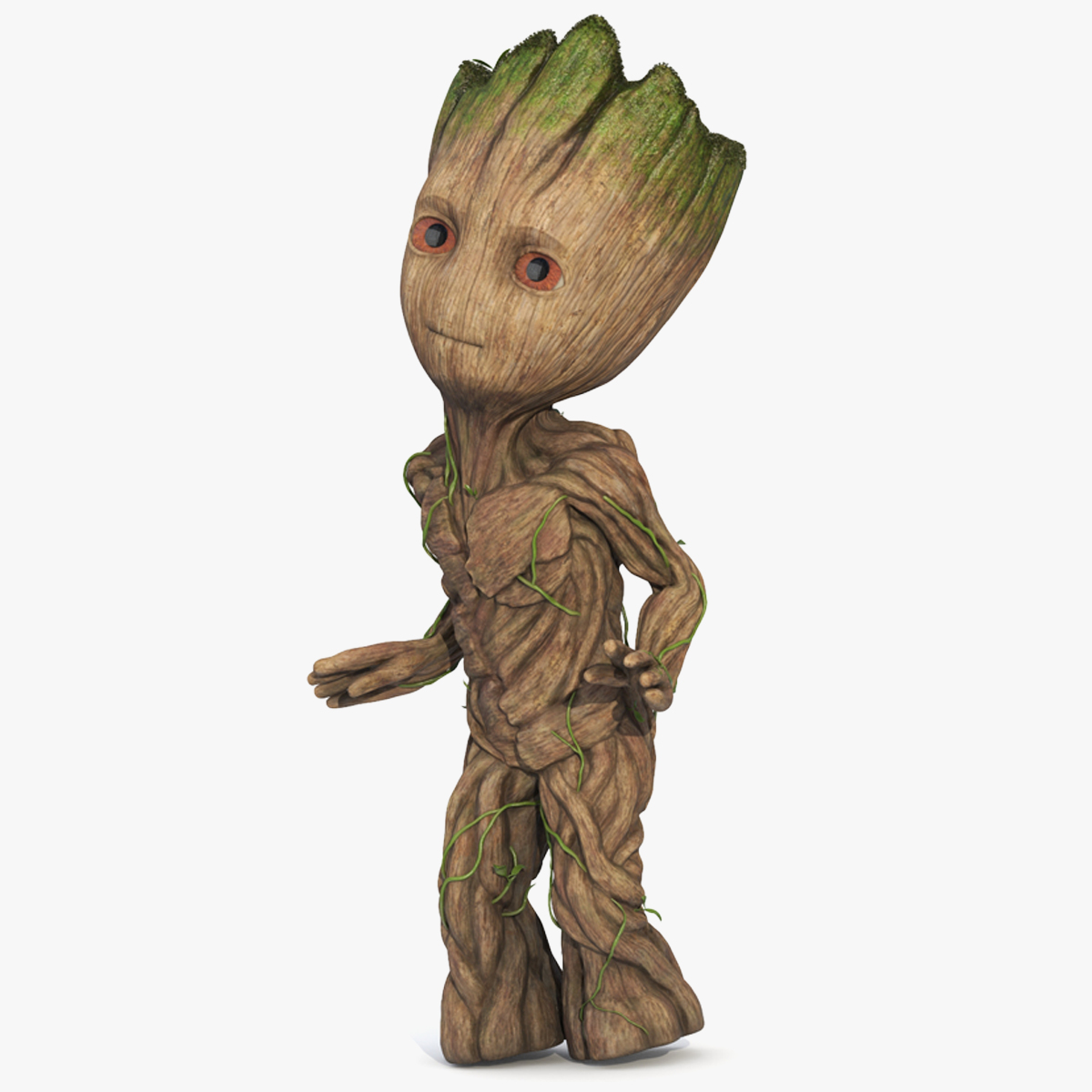 3D Little Groot Character from Marvel Rigged