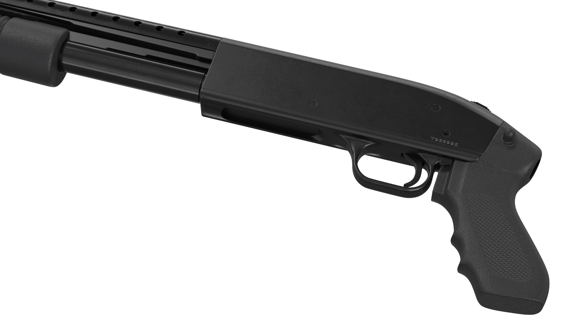 Pump Action Shotgun 3D model