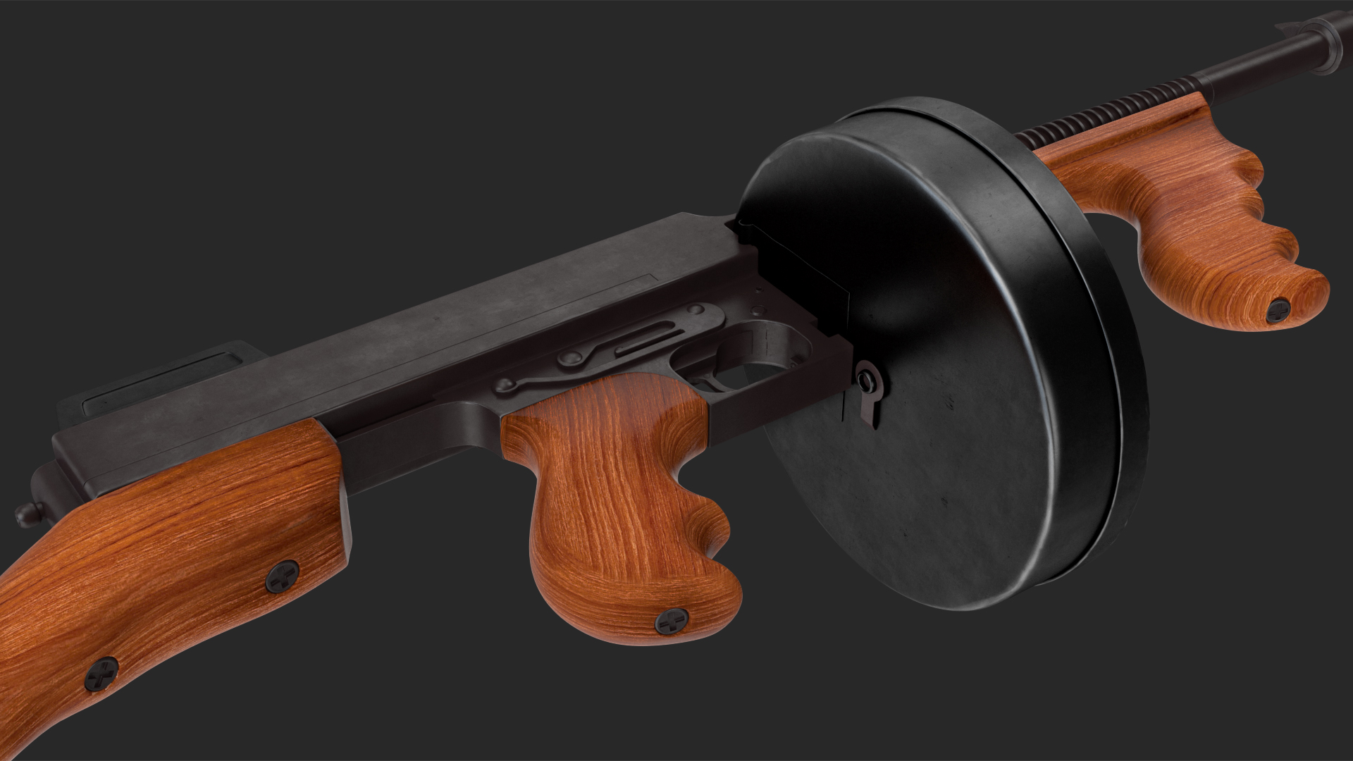 3D Thompson Submachine Gun model