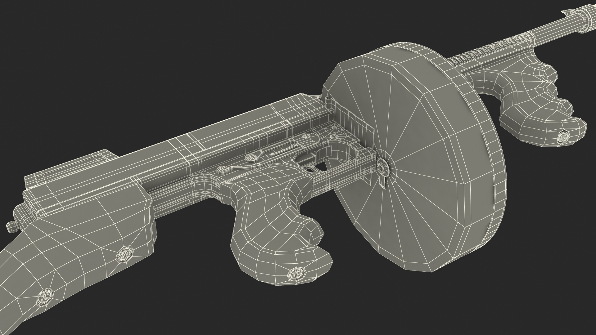 3D Thompson Submachine Gun model