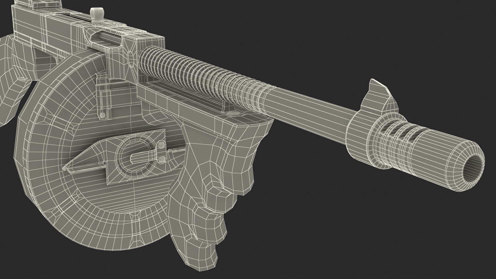 3D Thompson Submachine Gun model