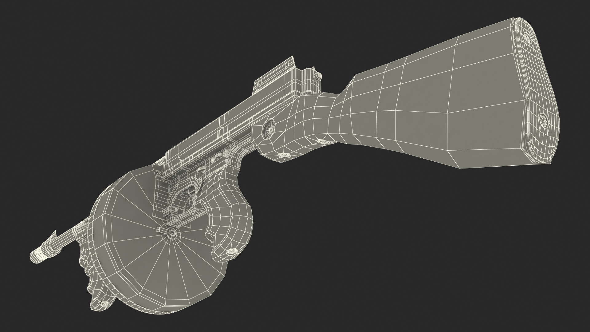 3D Thompson Submachine Gun model