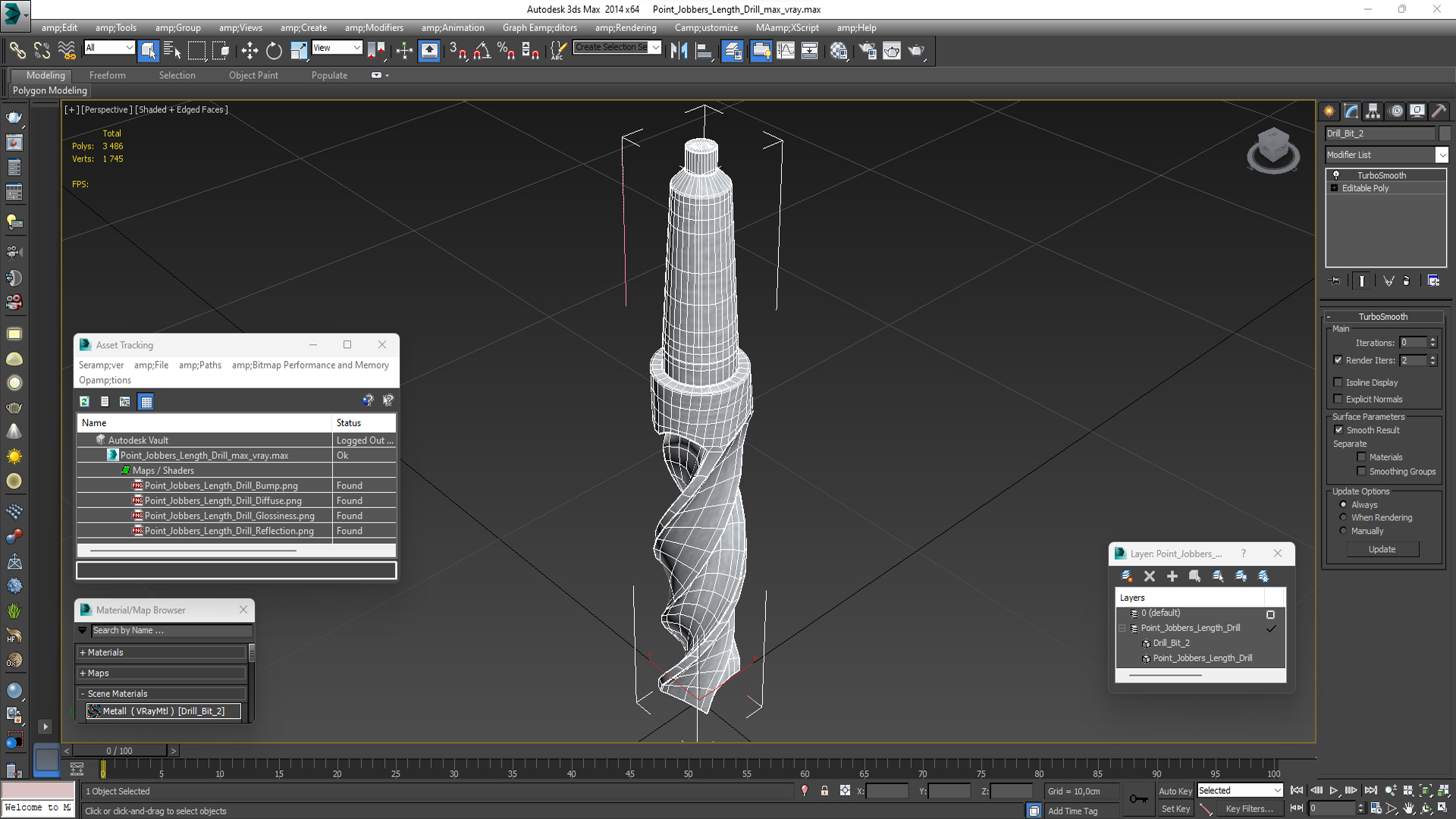 3D Point Jobbers Length Drill