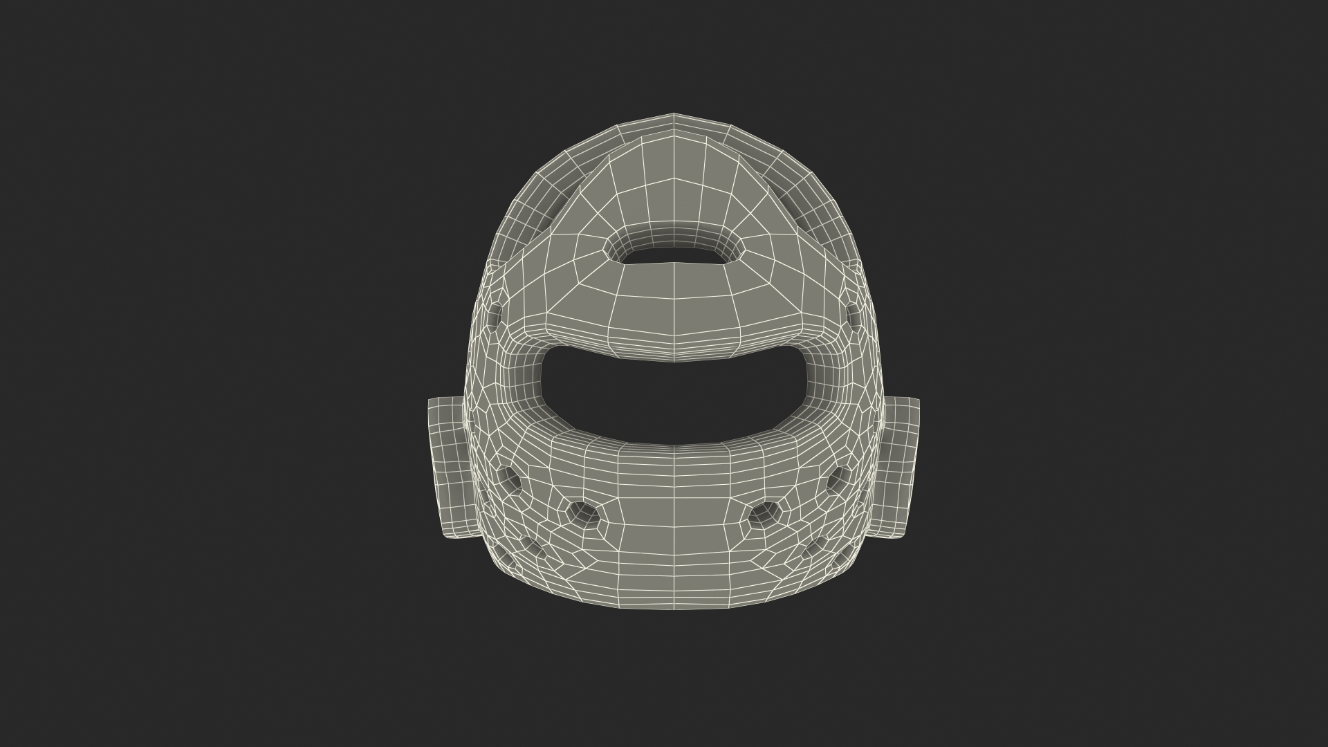 3D Karate Helmet Blue model