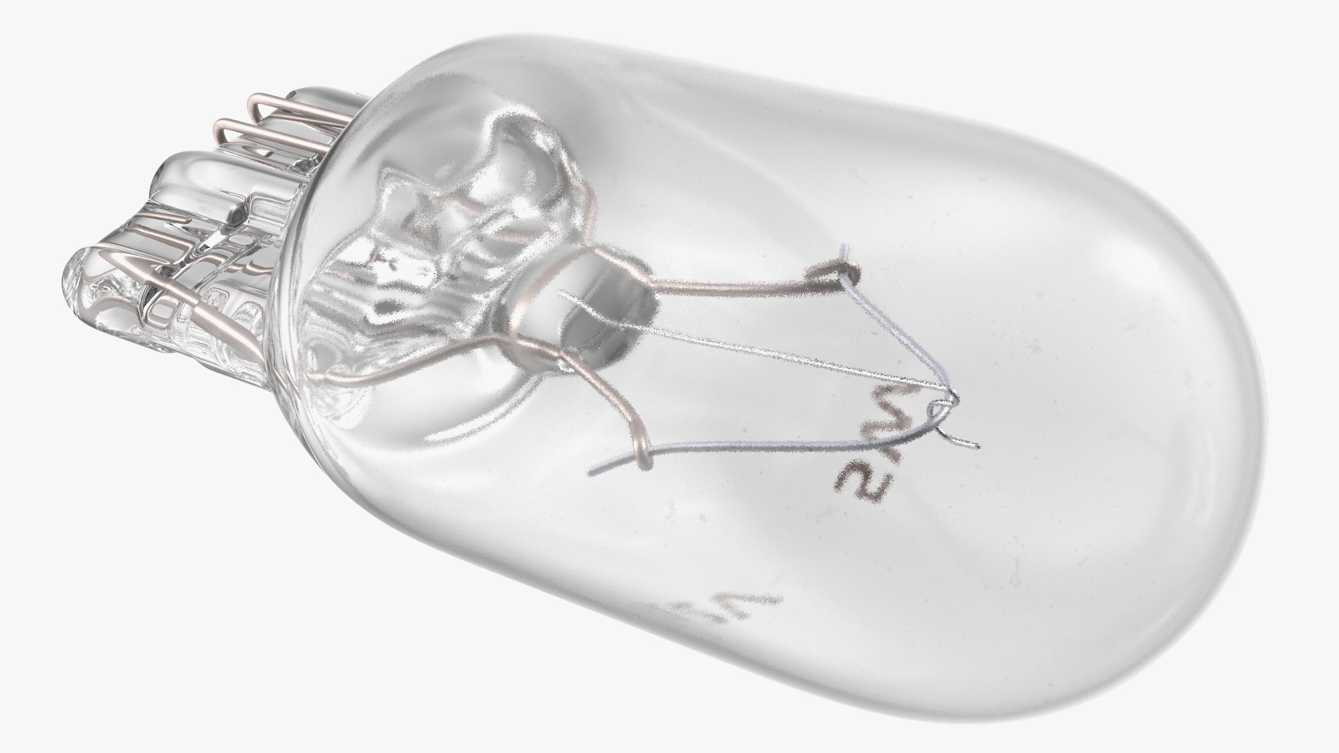 3D model Halogen Capeless T10 W5W Light Bulb