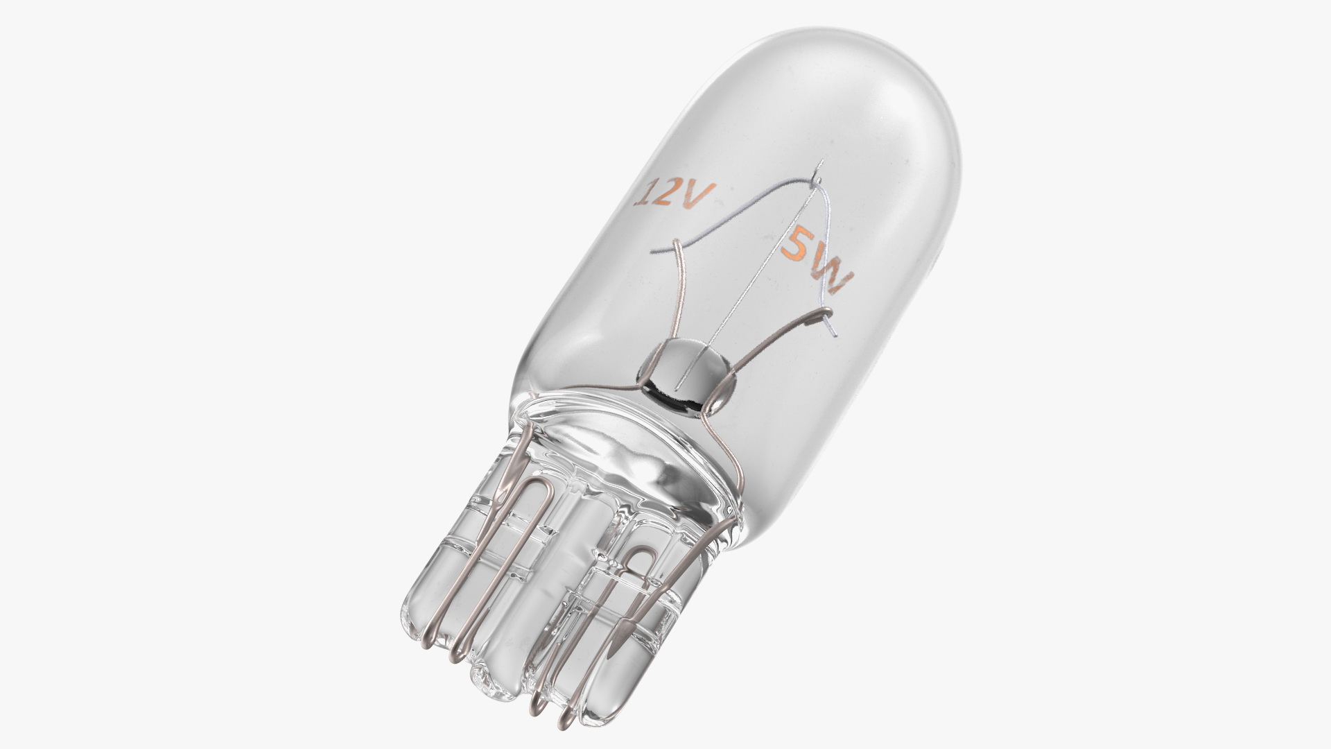 3D model Halogen Capeless T10 W5W Light Bulb