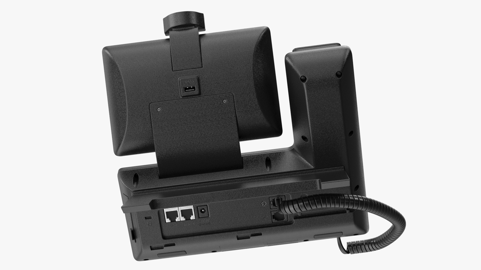 3D Office Smart Video IP Phone Black Lights On model