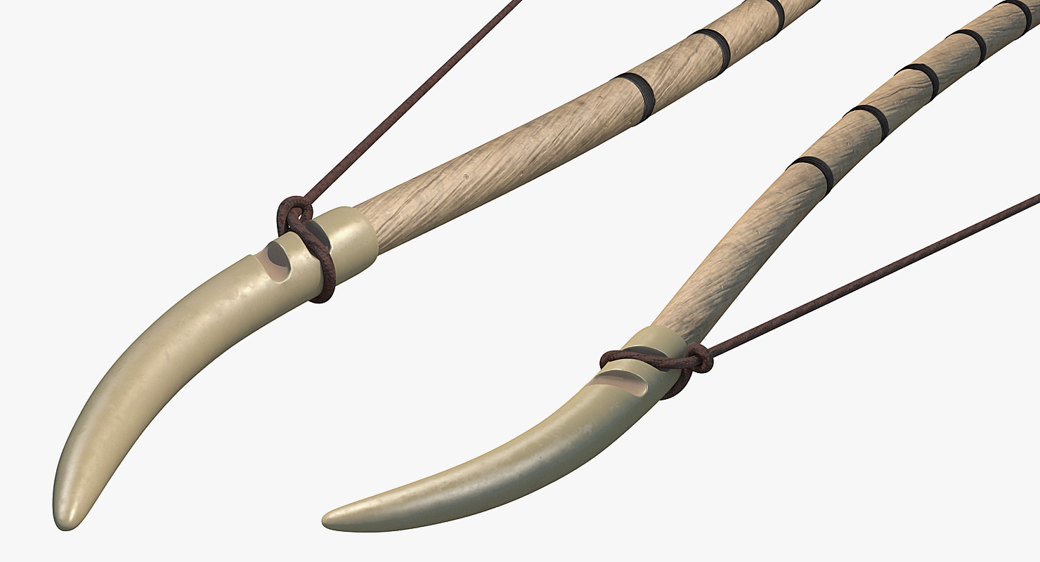 Viking Bow Set 3D model