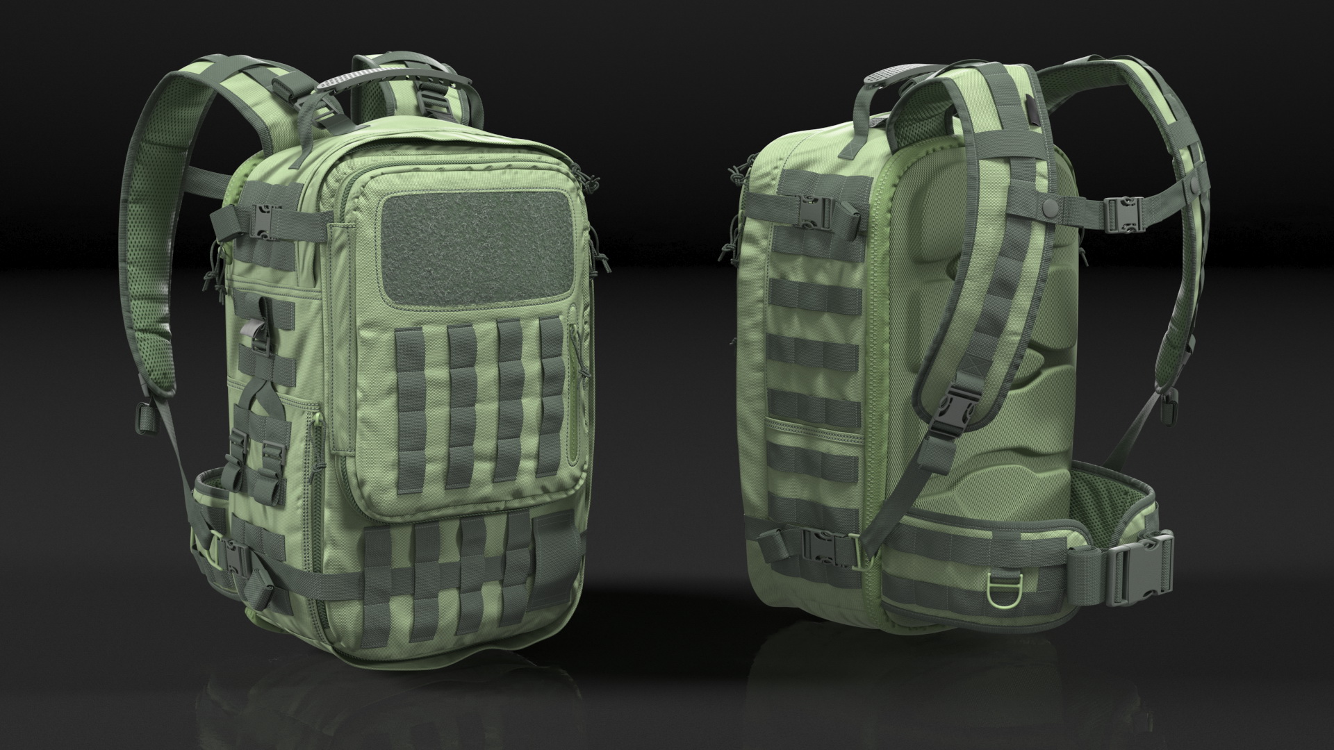 3D Tactical Military Trekking Backpack Green