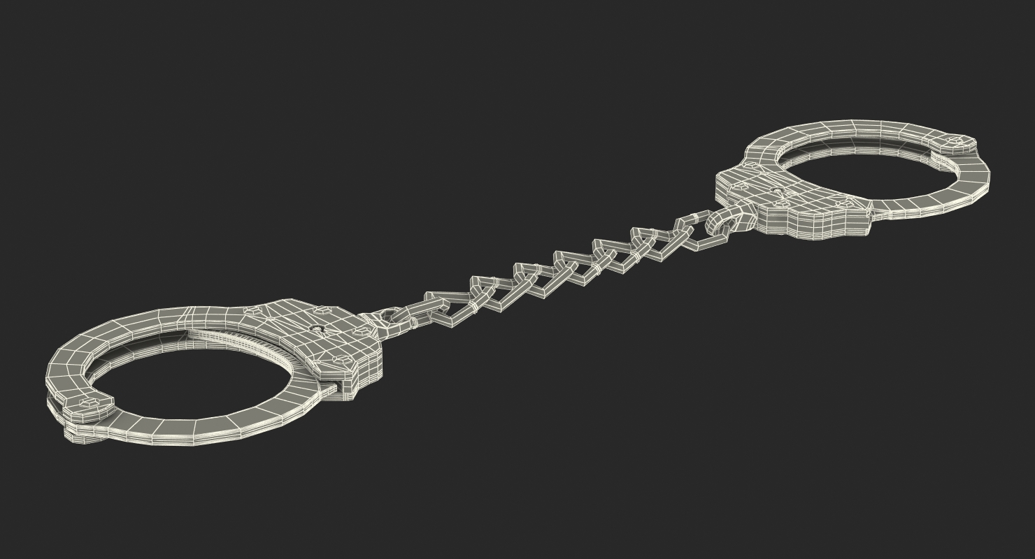 3D model Chain Link Handcuffs