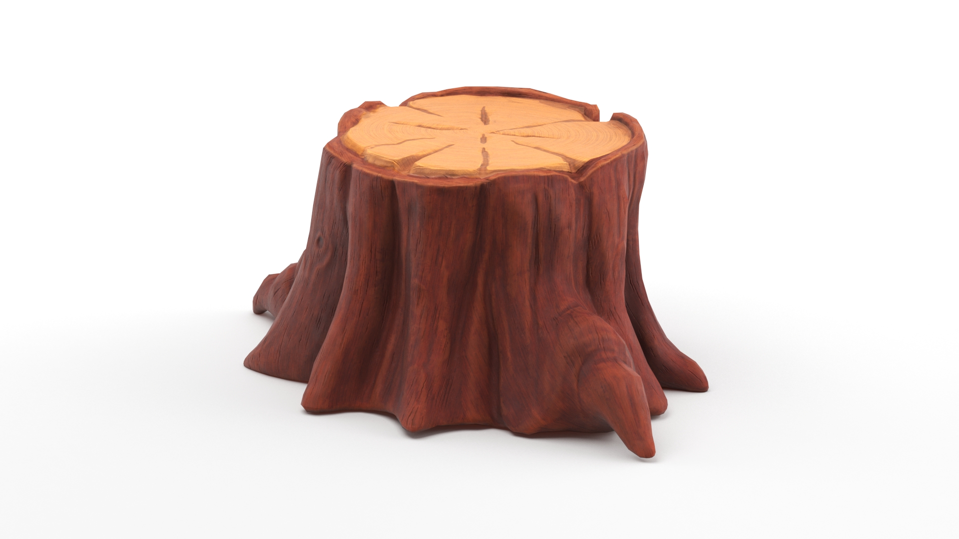 Stylized Tree Stump 3D model