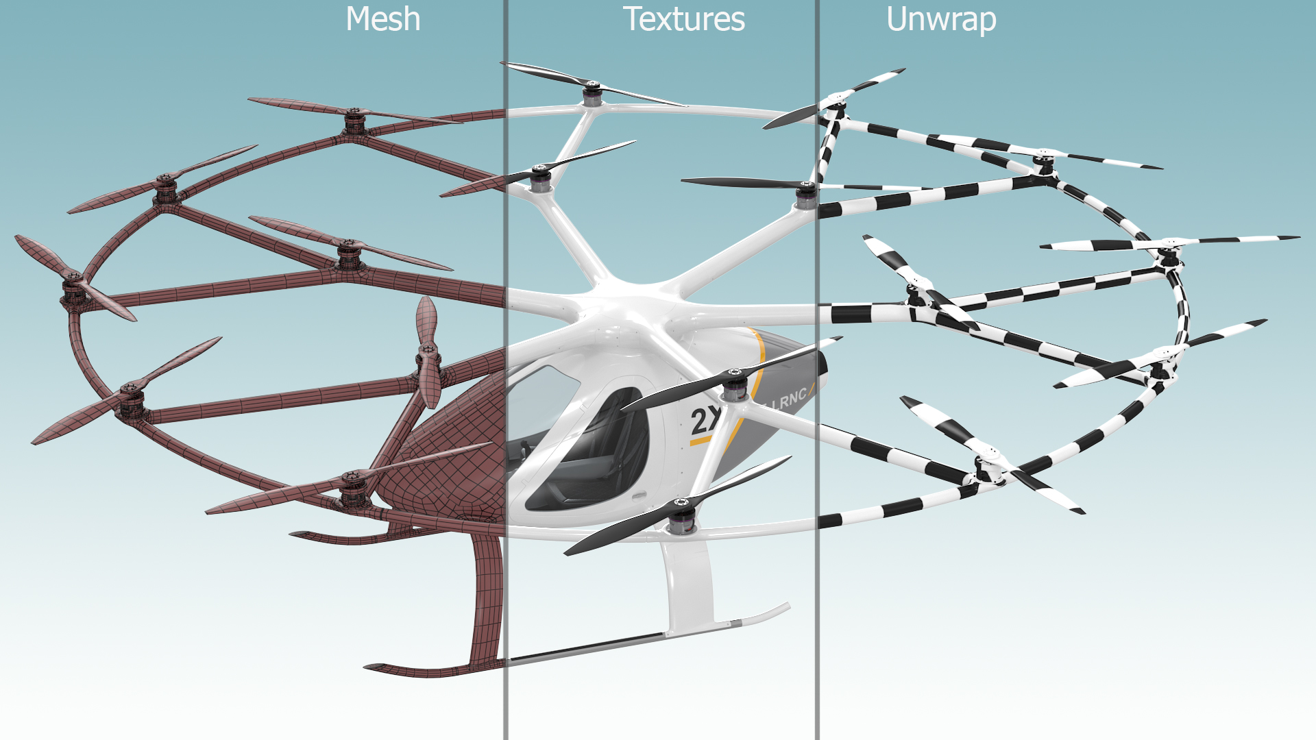 Volocopter E-Volo VC 400 3D model