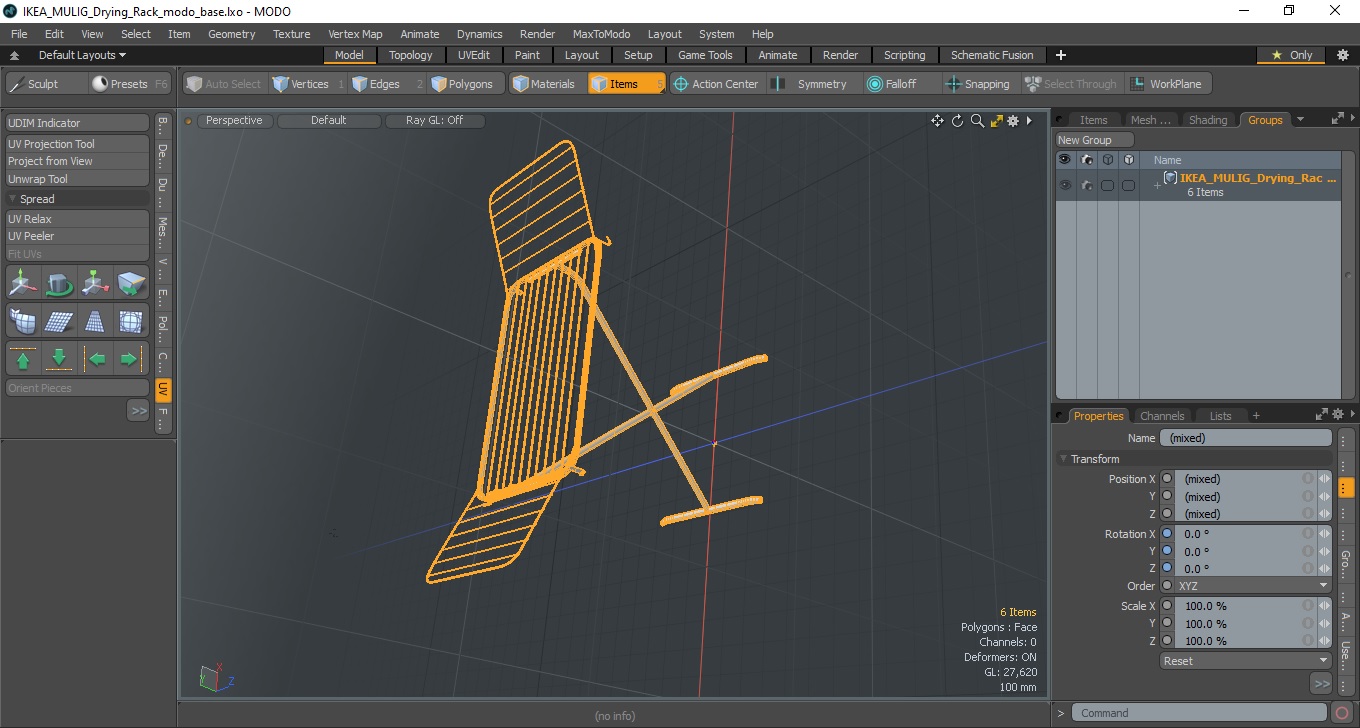 IKEA MULIG Drying Rack 3D