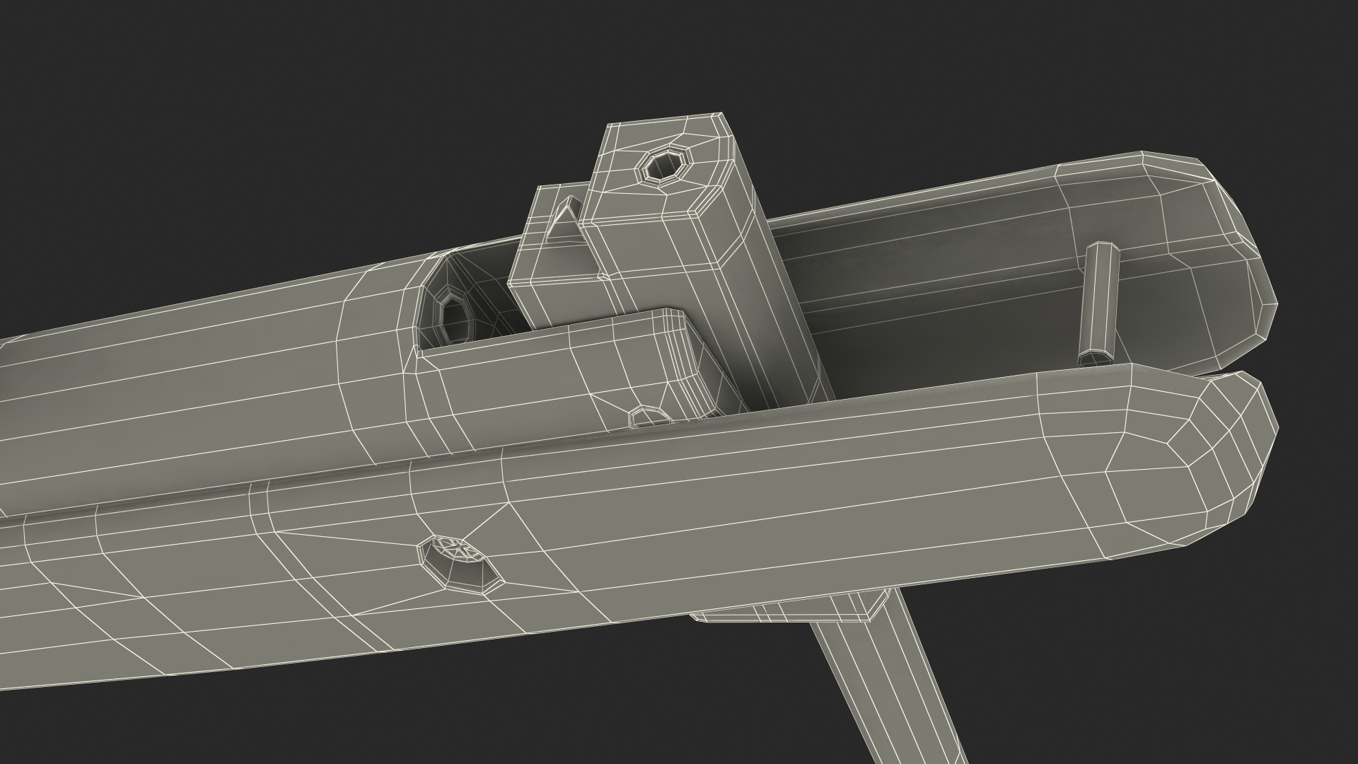 3D Break Barrel Air Rifle with Scope model