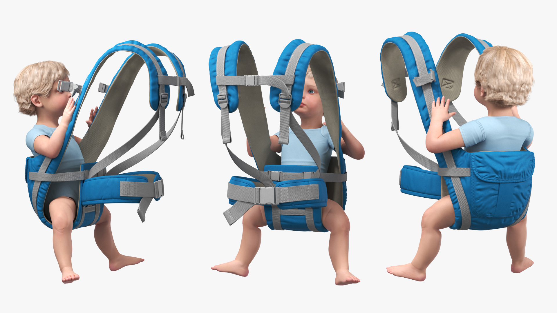 3D model Toddler in Convertible Baby Carrier