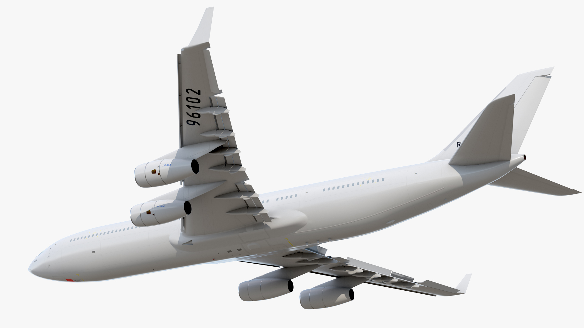 IL-96-400 Simple Interior Rigged 3D