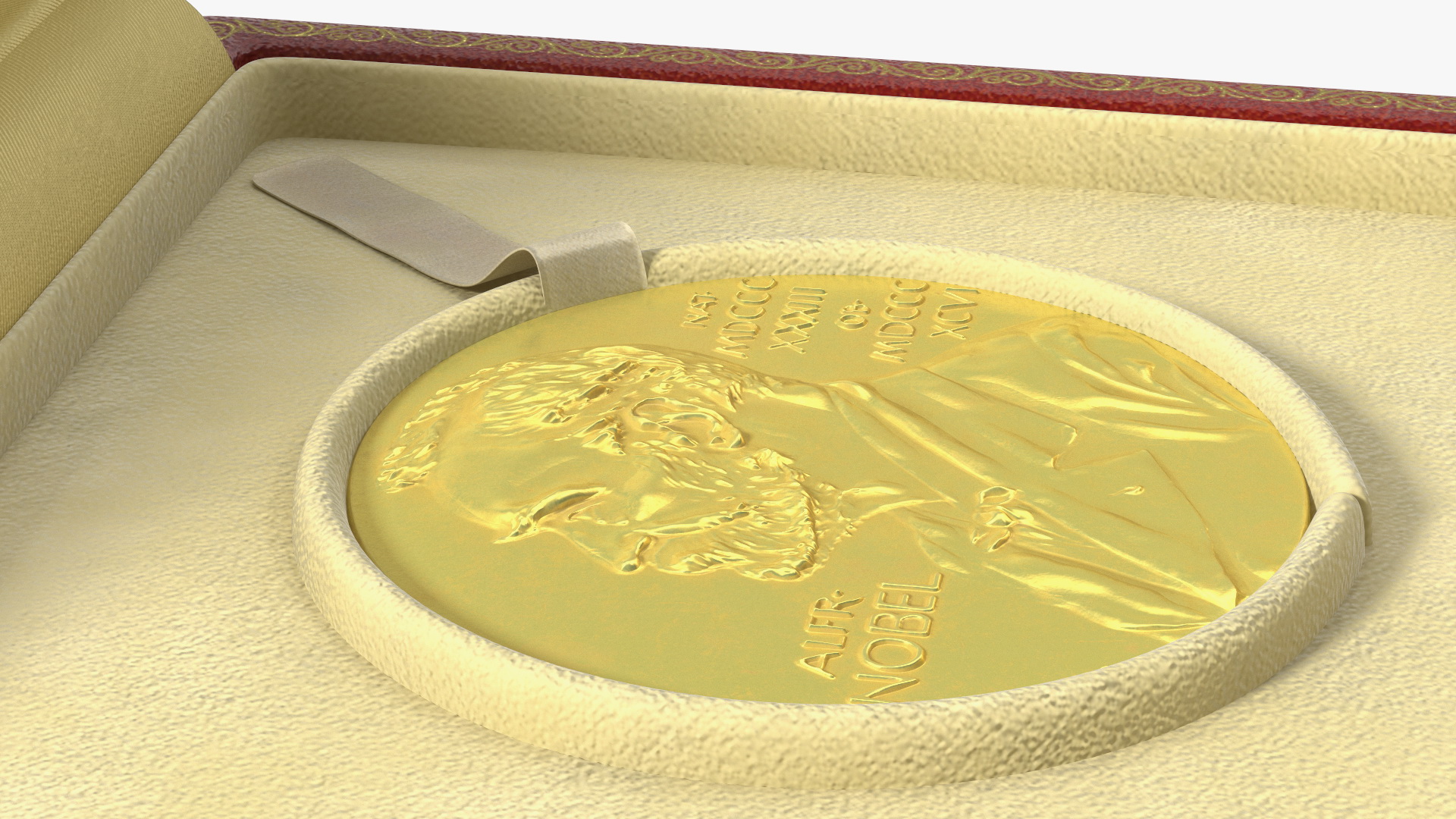 3D Nobel Prize with Box for Physics and Chemistry