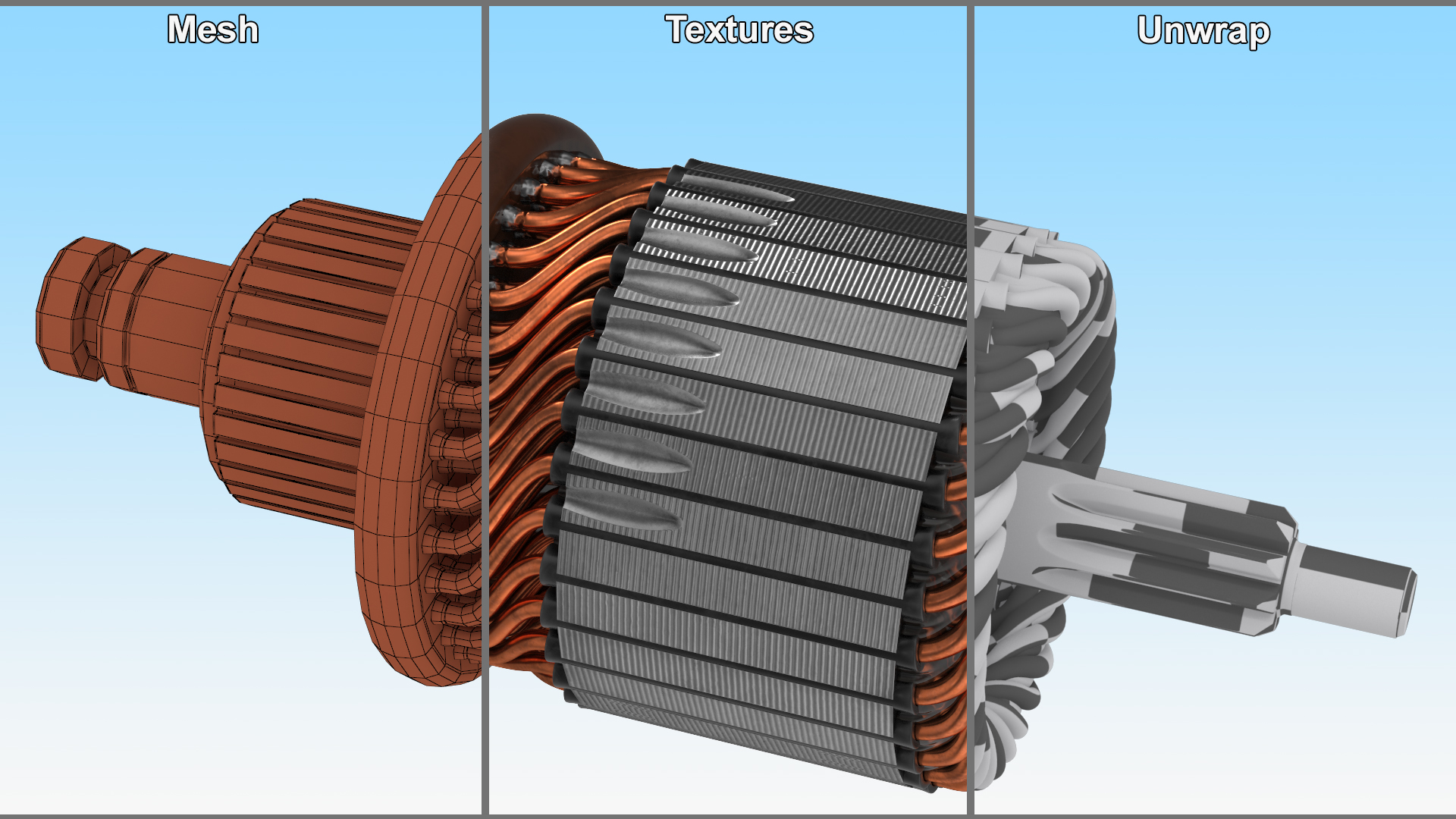 3D Starter Rotor model