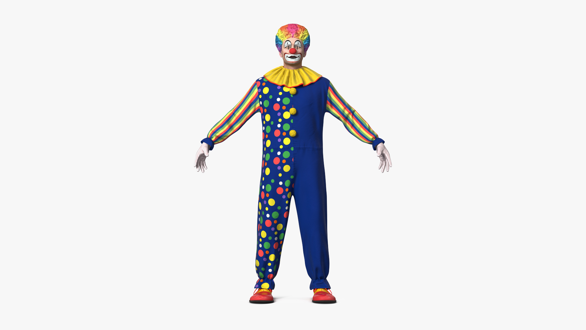 3D Clown Costume model