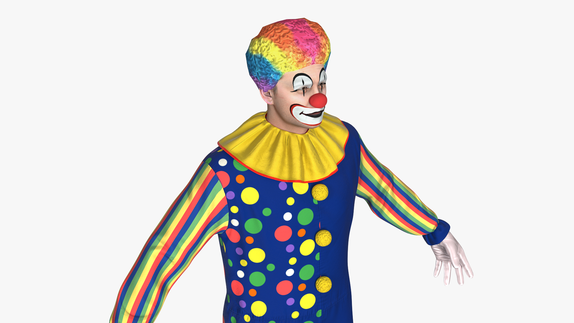 3D Clown Costume model