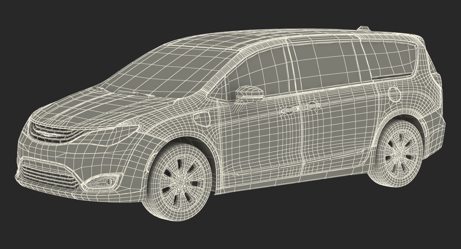 Generic Hybrid Minivan 3D