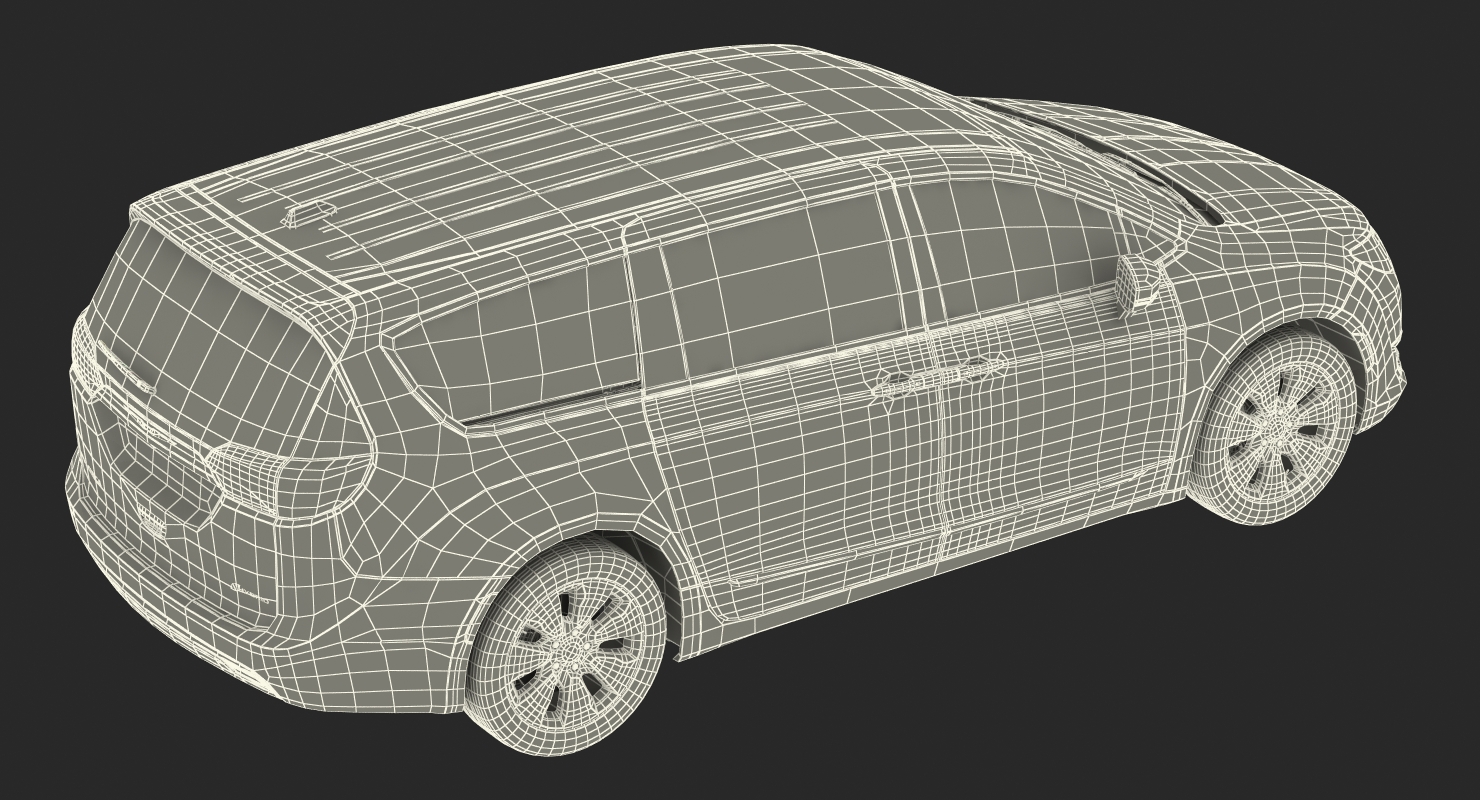 Generic Hybrid Minivan 3D