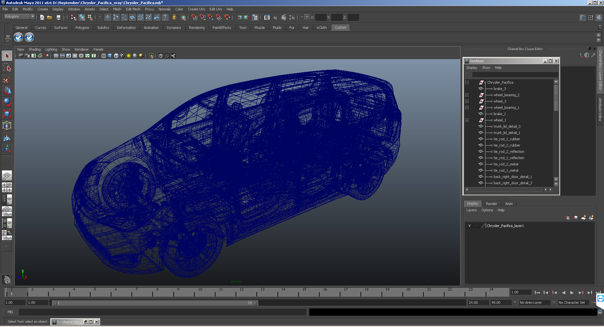 Generic Hybrid Minivan 3D