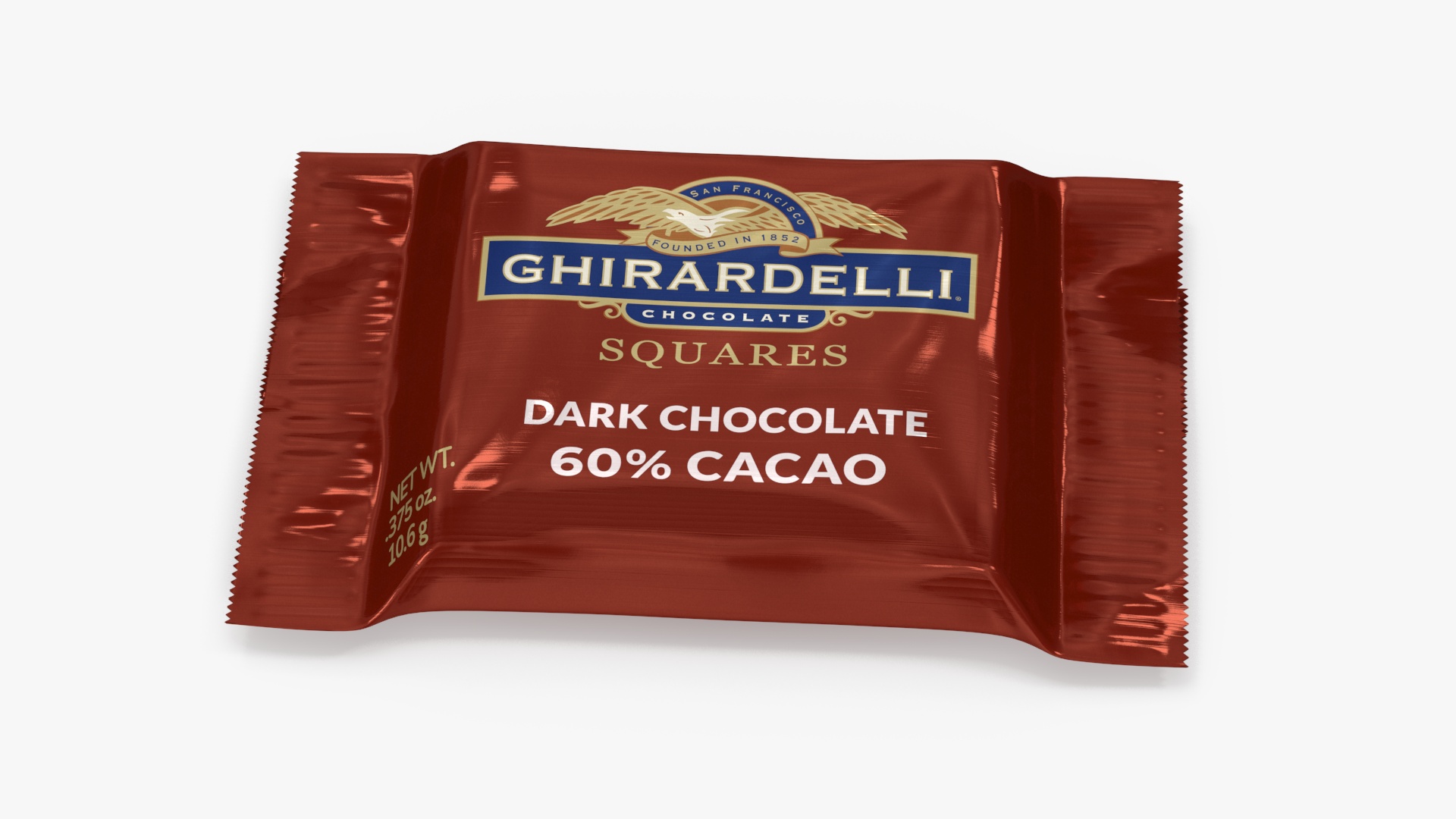 3D Ghirardelli Square Dark Chocolate model