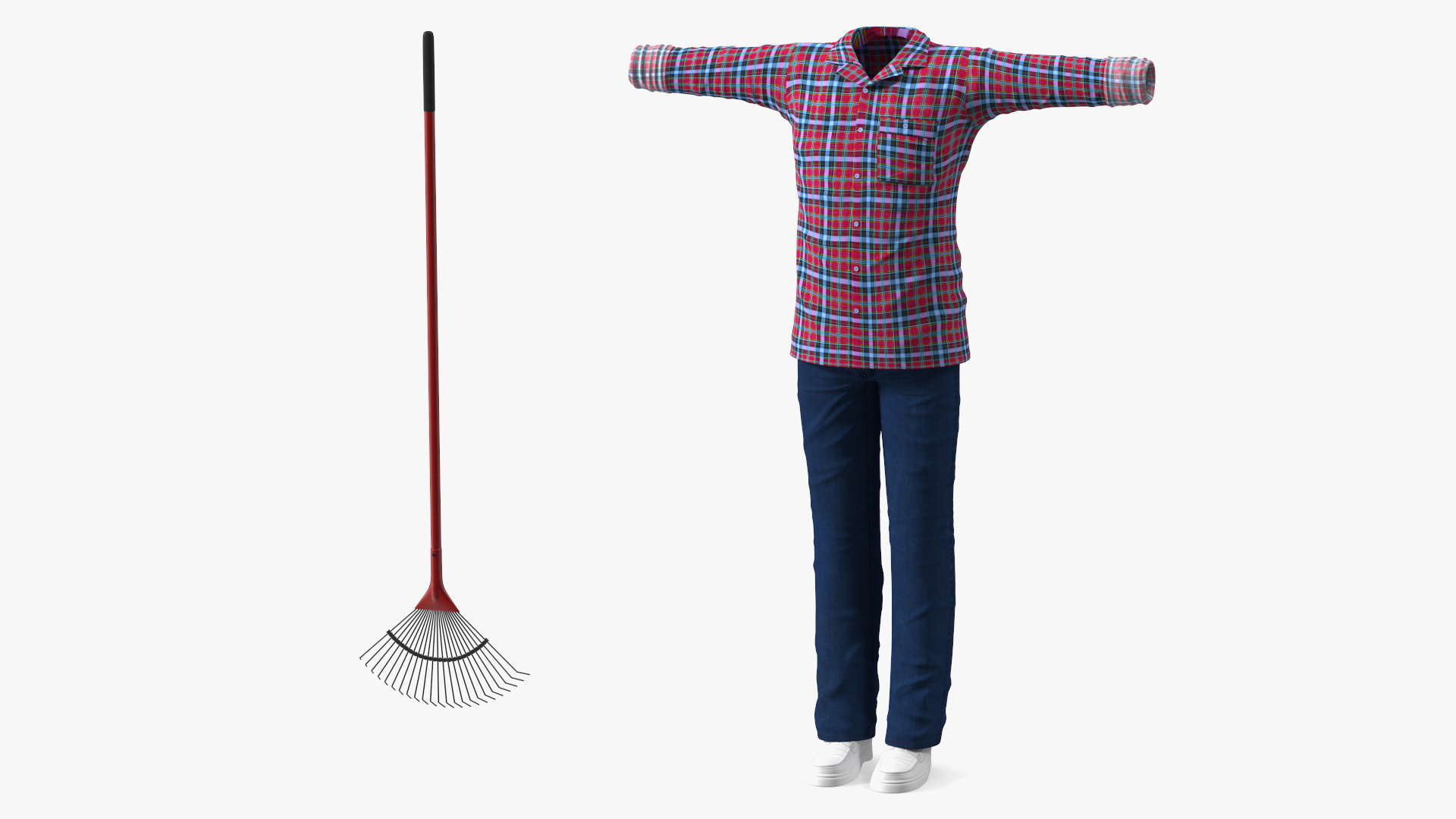 3D Gardener Clothes Set for Men model