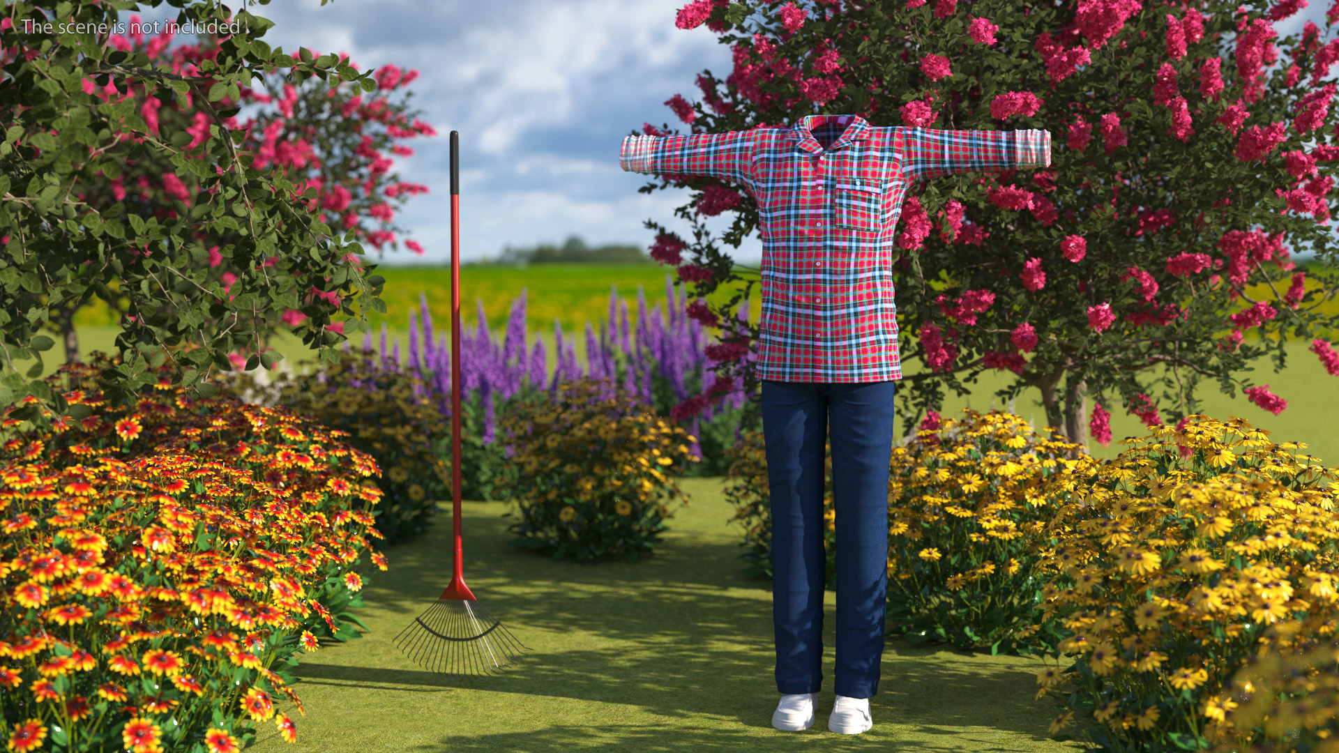 3D Gardener Clothes Set for Men model