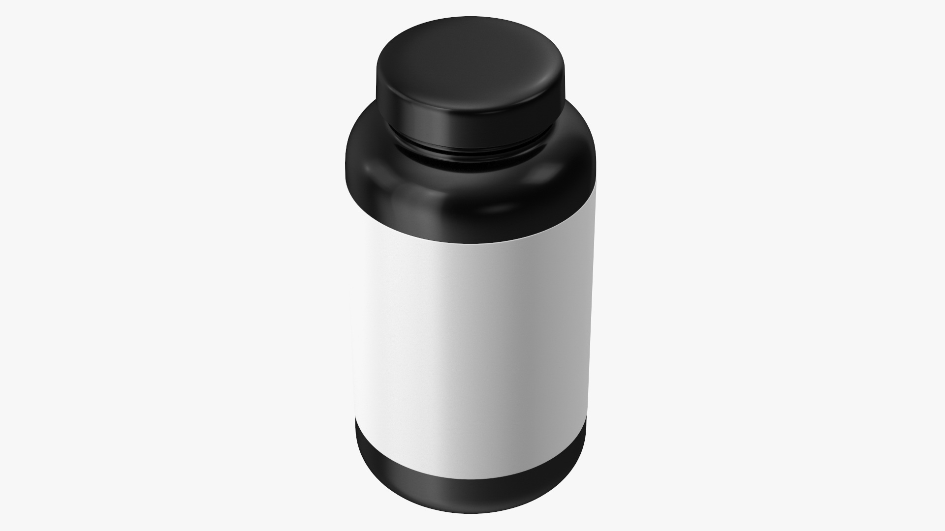 Omega3 Plastic Jar Blank 3D model